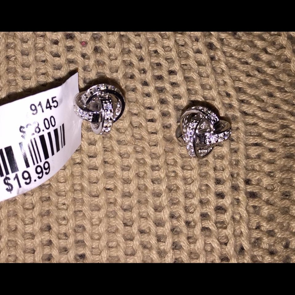 Knot Earrings Sterling Silver 925